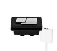 Bouton de chasse d'eau - 4,7 cm | Actionneur de réservoir de toilette en acier inoxydable ABS - Bouton poussoir de rechange moderne pour réservoir de salle de bain offrant un design durable, flexible