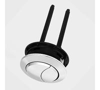 Bouton De Chasse D'eau Argenté 48 Mm, Réservoir À Double En ABS, Valve Ronde For Siège Toilette, Pièces Salle Bain
