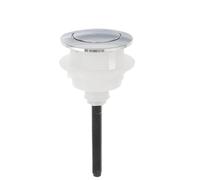 Bouton de chasse d'eau, Bouton-poussoir de rechange universel for chasse d'eau double, couleur argent, 13 x 4,6 x 4,6 cm