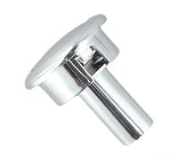 Bouton de chasse d'eau chromé, bouton poussoir pour chasse d'eau Siamp Storm 33A, bouton de rechange chromé ABS pour trou de chasse d'eau 38-44 mm 34335077(A)