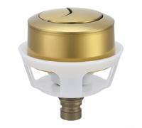 Bouton de chasse d'eau contrôlé par fil pour réservoir de salle de bain en plastique ABS double mode pièce de rechange finition blanche système de gestion du débit d'eau fiable facile à installer