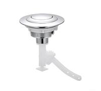 Bouton de chasse d'eau de rechange à usage unique fabriqué en plastique ABS pour intégration avec ouverture de réservoir de 40 mm, 50 mm, 60 mm