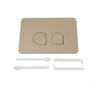 Bouton de chasse d'eau de rechange pour Geberit Series (Kaki) | Double système de chasse d'eau, économie d'eau, finition blanche, s'adapte aux réservoirs, surface facile à nettoyer
