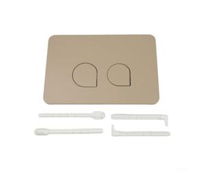 Bouton de chasse d'eau de rechange pour Geberit Series (Kaki) | Double système de chasse d'eau, économie d'eau, finition blanche, s'adapte aux réservoirs, surface facile à nettoyer