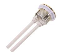 Bouton de Chasse d'Eau Doré 38mm, Double Commande ronde | Plastique Finition Dorée, Style Vintage Luxe, Installation Facile, pour Salles de Bain Familiales
