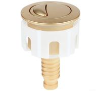 Bouton de chasse d'eau double 38 mm avec finition chromée et boîtier en ABS pour remplacement de couvercle de réservoir standard (C)