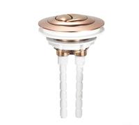 Bouton de chasse d'eau double compatible avec les systèmes de tige de 100 mm et les modèles traditionnels de réservoir à clapet (or rose)