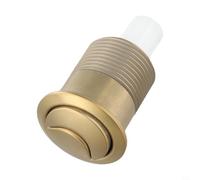 Bouton de chasse d'eau double doré pour Siamp 34455009 et 45 modèles, mécanisme poussoir rond avec construction ABS, pour robinet de chasse d'eau