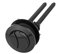 Bouton De Chasse D'eau Double Noir, 38 mm, 48 mm, 58 mm, Tête Ronde, for La Réparation Du Réservoir D'eau Des Toilettes De La Salle De Bain(Fits 46mm-56mm Hole)