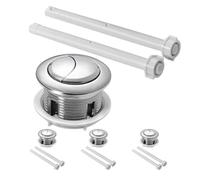 Bouton de Chasse D'eau Double Ovale, pour Réservoir de Toilettes | Abs, Résistance à L'usure Vieillissement, Installation Facile, Compatible Réservoirs Standard