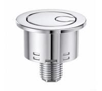 Bouton de chasse d'eau double pour chasse d'eau Roca A822505500, bouton poussoir d'économie d'eau avec finition chromée, installation facile à faire soi-même pour réparation de réservoir de salle de
