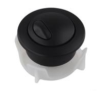 Bouton de chasse d'eau double pour robinet de chasse Siamp à câble - Compatible avec modèles Optima 50 - Plastique noir mat de rechange (54 x 37 mm) (noir)