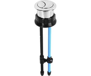Bouton de chasse d'eau double poussoir de rechange pour réservoir de toilettes avec filetage rond 3.8cm (lot de 1)