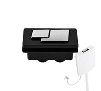 Bouton de chasse d'eau double - Surmatelas poussoir brillant en ABS, bouton de toilette flexible, accessoire de remplacement de piston, raccord de couvercle de réservoir, mécanisme de presse durable |