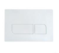 Bouton de chasse d'eau pour Geberit 01, 20, 30, 50, UP300, UP320, panneau de réservoir dissimulé, pièce de rechange en ABS avec support de montage (blanc)