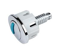 Bouton de chasse d'eau pour toilettes - interrupteur à double pression, levier supérieur circulaire, solide | Finition chromée pour toilettes, Commode, rénovation de, mise à niveau, raccord