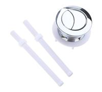 Bouton de chasse d'eau rond réglable pour réservoir d'eau double poussoir Accessoires de chasse d'eau Kit de remplacement avec bouton poussoir
