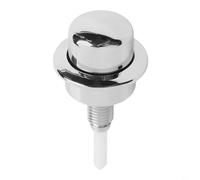 Bouton de chasse d'eau simple pour Siamp Optima 49, bouton poussoir pour réservoir de toilettes, mécanisme de chasse facile à utiliser, finition chromée avec matériau ABS, argenté (A)