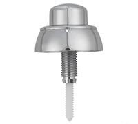 Bouton de chasse d'eau simple pour Siamp Optima 49, bouton poussoir pour réservoir de toilettes, mécanisme de chasse facile à utiliser, finition chromée avec matériau ABS, argenté (B)