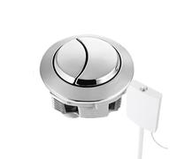 Bouton de chasse double - Chasse d'eau à ressort en acier inoxydable, kit de remplacement durable, pièce universelle robuste, poussoir à piston distinctif | Magnifique accessoire de salle de bain qui