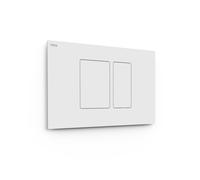 Bouton de chasse double pour WC Blanc mat - TRES 25429801BM