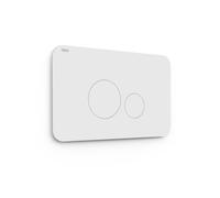 Bouton de chasse double pour WC Blanc mat - TRES 25429802BM