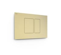 Bouton de chasse double pour WC Cava doré - TRES 25429801CA