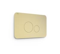Bouton de chasse double pour WC Cava doré - TRES 25429802CA