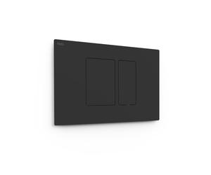 Bouton de chasse double pour WC Noir mat - TRES 25429801NM