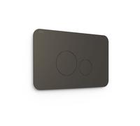 Bouton de chasse double pour WC Noir Métallisé - TRES 25429802KM