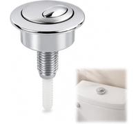 Bouton de chasse universel pour toilette double flush, économe en eau | Bouton poussoir double flush adaptable à la plupart des réservoirs toilette, adapté Optima 49, pose facile