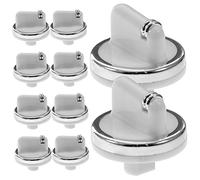 Bouton de Chauffe-eau à Gaz Blanc en Plastique, Lot de 10 Pièces | Remplacement Commande, Réglage de Température, Usage Cuisinière à Gaz, Finition Résistante à L’usure