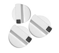 Bouton de Chauffe-eau à Gaz Blanc en Plastique Lot de 3 | Réglage Précis Température, Mode Été/hiver, Accessoire de Commande pour Appareil Domestique
