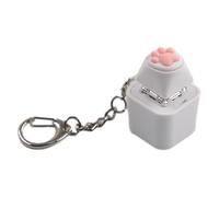 Bouton de Clavier Fidget - 4 x 2,5 x 2,5 cm, Clicker Relaxant d'humeur, Jouet à clé en Plastique avec 6 lumières, soulagement du Stress Tactile Portable | Jouets de Blague Fantaisie pour , adul