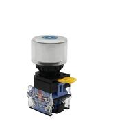 Bouton de clé 30mm, deux ou trois Positions, LA38A-11Y/21/30, verrouillage fixe/réinitialisation momentanée, interrupteur rotatif 10A 2NO(2 Positions 2NO,Momentary Reset)