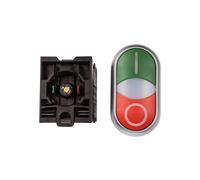 Bouton de commande 22 mm double RMQ titane 216509