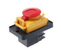 Bouton de commande 4 broches KJD12 12 A 250 V - Bouton de commande à 4 broches - Bouton Start Stop - Pas de libération de tension - Bouton poussoir Start Stop