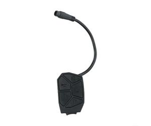 Bouton de commande 7 fonctions pour scooter électrique avec phare et double support de clignotant, connexion intégrée à 6 broches pour câblage direct du scooter