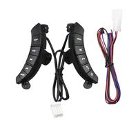 Bouton De Commande Audio Au Volant, Interrupteur Idéal Pour Mur Pour Hover H3/H5 Avec Rétro-éclairage Télécommande de volant de voiture sans(Le noir)
