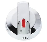 Bouton de Commande Brûleur en Acier Inoxydable Argenté pour Cuisinière | Compatible Gaz et Électrique, Usage la Cuisine et Déplacement, Installation Simple et Maniement Aisé
