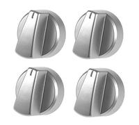 Bouton de commande d’origine pour four/cuisinière Belling, argenté, (lot de 1, 2, 3, 4, 5 ou 6) Pack Quantity: 4