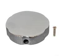 Bouton de commande de baignoire avec fonction rotative, finition chromée en alliage de zinc, diamètre 74 mm, diamètre du trou 9 2 mm, offre une protection contre les débordements et un réglage du