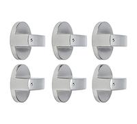 Bouton de Commande de Cuisinière à Gaz, Bouton de Commande Rotatif Durable en Alliage de Zinc pour Four à -ondes de Cuisine, Installation Facile pour Cuisinière à Gaz, Four, 8 Mm, 6 Pièces