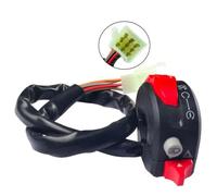 Bouton de commande de guidon de moto, ABS noir, remplacement pour contrôle des phares sur la plupart des motos, scooters, vélos, quads et VTT