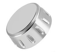 Bouton de commande de machine à linge argenté pour interrupteur à cadran avec axe pour cuisinière, four, plaque de cuisson - 70 mm de diamètre