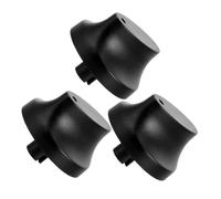 Bouton de Commande de Minuterie 3 Pièces en Plastique Noir | Remplacement du Bouton de L'interrupteur de Minuterie, Interrupteur à Minuterie Mécanique, Bouton Gaziniere
