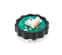Bouton de commande de porte d ' ascenseur lumineux avec, Whitelight | Bouton en acier inoxydable, module rond BR27C, éclairage intégré pour commandes d ' ouverture et de fermeture des