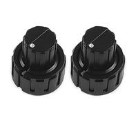 Bouton de commande de potentiomètre en plastique, 2 pièces, boutons de commande de Volume de guitare, amplificateur universel, facile à installer, accessoires d ' instruments électroniques