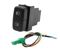 bouton de commande des phares 1PC Double Interrupteur Voiture Avant Antibrouillard Arrière Bouton Interrupteur Avec Fil De Connexion Convient Pour Mitsubishi Interrupteur d'éclairage