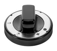Bouton de Commande du Brûleur, ABS Noir, 70mm, Haute Température